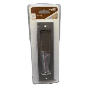 New National Hardware 8" Sliding Door Flush Pull Satin Nickel {86}